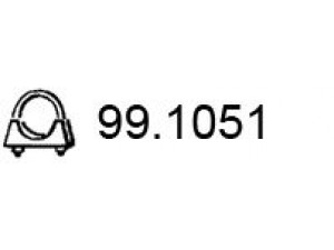 ASSO 99.1051 vamzdžių sujungimas, išmetimo sistema 
 Išmetimo sistema -> Surinkimo dalys -> Atskiros surinkimo dalys -> Gnybtas
7625579, 95495865, 7625579, 95495865