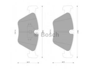 BOSCH 0 986 AB4 429 stabdžių trinkelių rinkinys, diskinis stabdys 
 Techninės priežiūros dalys -> Papildomas remontas