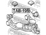 FEBEST TAB-105 valdymo svirties/išilginių svirčių įvorė 
 Ašies montavimas/vairavimo mechanizmas/ratai -> Valdymo svirtis/pasukamosios svirties sujungimas -> Montavimas/sutvirtinimas
48061-35040, 48061-35050