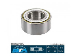 BTA H10507BTA rato guolio komplektas 
 Ašies montavimas/vairavimo mechanizmas/ratai -> Rato stebulė/montavimas -> Rato guolis
51720-38000