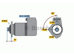 BOSCH 0 001 416 036 starteris 
 Elektros įranga -> Starterio sistema -> Starteris
1516756R, 01174645, 117 4645