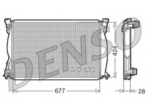 DENSO DRM02038 radiatorius, variklio aušinimas 
 Aušinimo sistema -> Radiatorius/alyvos aušintuvas -> Radiatorius/dalys
4F0121251N