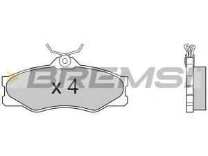 BREMSI BP2335 stabdžių trinkelių rinkinys, diskinis stabdys 
 Techninės priežiūros dalys -> Papildomas remontas
251698151C, 251698151F, 251698151G