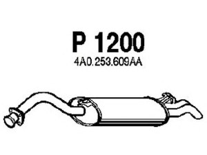 FENNO P1200 galinis duslintuvas 
 Išmetimo sistema -> Duslintuvas
4A0253609AA, 4A0253609BG, 4A0253609H
