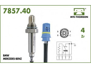 MTE-THOMSON 7857.40.063 lambda jutiklis 
 Išmetimo sistema -> Jutiklis/zondas
001 540 12 17