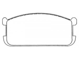 AISIN ASN-46 stabdžių trinkelių rinkinys, diskinis stabdys
MB151324, MB193216