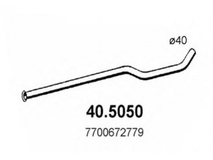 ASSO 40.5050 išleidimo kolektorius 
 Išmetimo sistema -> Išmetimo vamzdžiai
7700664802, 7700672779, 7700691174