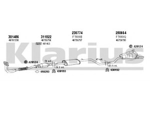 KLARIUS 330739E išmetimo sistema 
 Išmetimo sistema -> Išmetimo sistema, visa