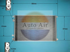 AUTO AIR GLOUCESTER 16-1043A kondensatorius, oro kondicionierius 
 Oro kondicionavimas -> Kondensatorius
8200115543, CA1411