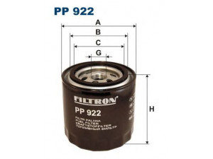 FILTRON PP922 kuro filtras 
 Techninės priežiūros dalys -> Papildomas remontas
OK98, PN1713ZA5A, PN413ZA5, PN413ZA59A