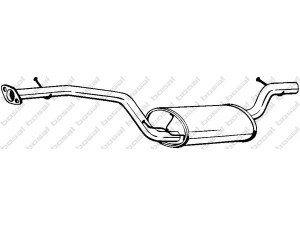 BOSAL 282-419 vidurinis duslintuvas 
 Išmetimo sistema -> Duslintuvas
1306766, 1368317, 1677758, 3-06-48892