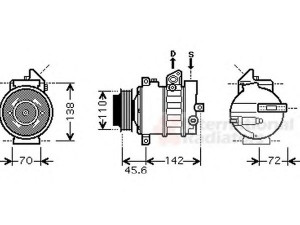 VAN WEZEL 3000K438 kompresorius, oro kondicionierius 
 Oro kondicionavimas -> Kompresorius/dalys
0022303411, 0022305011, A0022303411