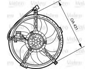 VALEO 696377 elektrovariklis, raditoriaus ventiliatorius 
 Aušinimo sistema -> Radiatoriaus ventiliatorius
17 42 2 752 632, 17422752632