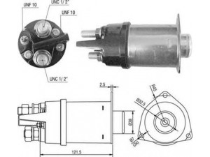MAGNETI MARELLI 940113050496 solenoidinis jungiklis, starteris
9Y1945