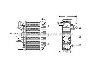AVA QUALITY COOLING TO4365 tarpinis suslėgto oro aušintuvas, kompresorius 
 Variklis -> Oro tiekimas -> Įkrovos agregatas (turbo/superįkrova) -> Tarpinis suslėgto oro aušintuvas
1794027010