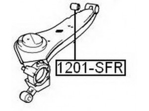 ASVA 1201-SFR valdymo svirties/išilginių svirčių įvorė 
 Ašies montavimas/vairavimo mechanizmas/ratai -> Valdymo svirtis/pasukamosios svirties sujungimas -> Montavimas/sutvirtinimas
55118-26000