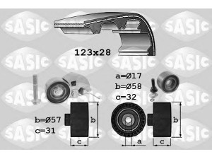 SASIC 1756030 paskirstymo diržo komplektas 
 Techninės priežiūros dalys -> Papildomas remontas