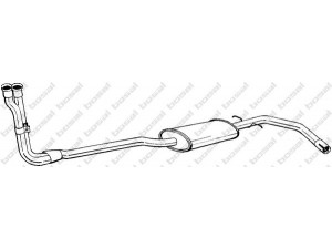 BOSAL 284-661 priekinis duslintuvas 
 Išmetimo sistema -> Duslintuvas
GEX-33168, GEX-33198, GEX-33426