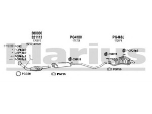 KLARIUS 630313U išmetimo sistema 
 Išmetimo sistema -> Išmetimo sistema, visa