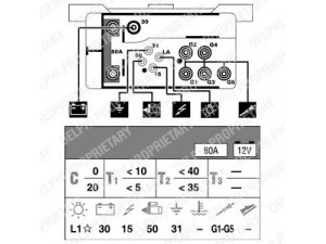 DELPHI HDC117 valdymo blokas, kaitinimo žvakių sistema 
 Elektros įranga -> Valdymo blokai
000 354 1032, 000 545 4145, 001 545 9832