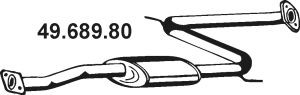 EBERSPÄCHER 49.689.80 vidurinis duslintuvas 
 Išmetimo sistema -> Duslintuvas
B689-40-300, BP01-40-300