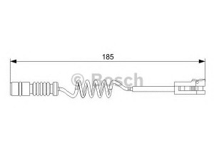 BOSCH 1 987 473 007 įspėjimo kontaktas, stabdžių trinkelių susidėvėjimas 
 Stabdžių sistema -> Susidėvėjimo indikatorius, stabdžių trinkelės
901 540 02 17, 901 540 03 17, A 901 540 02 17