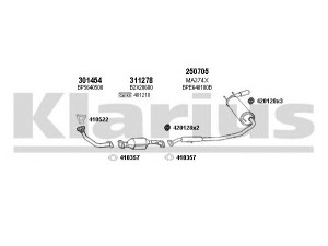 KLARIUS 570182E išmetimo sistema 
 Išmetimo sistema -> Išmetimo sistema, visa