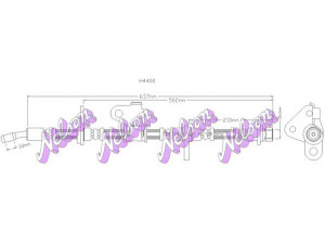 Brovex-Nelson H4400 stabdžių žarnelė 
 Stabdžių sistema -> Stabdžių žarnelės
01468S04900, 46410SH0A01, 46410SH3033