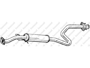 BOSAL 283-793 vidurinis duslintuvas 
 Išmetimo sistema -> Duslintuvas
GEX-33432, GEX-33528, GEX-33715