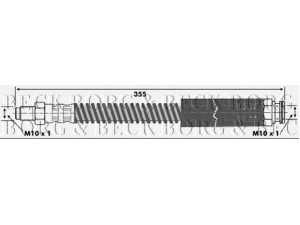 BORG & BECK BBH6060 stabdžių žarnelė 
 Stabdžių sistema -> Stabdžių žarnelės
480629, 91 518 816, 91515816, 91518816