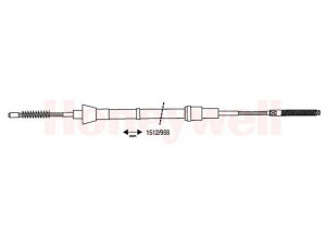 BENDIX 432826B trosas, stovėjimo stabdys 
 Stabdžių sistema -> Valdymo svirtys/trosai
6N0609721B, 6N0609721F, 6N0609721J