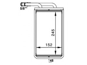 NRF 54234 šilumokaitis, salono šildymas 
 Šildymas / vėdinimas -> Šilumokaitis
1092721, 1113755, 7110379, 95VW18476AB