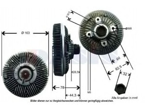 AKS DASIS 448002N sankaba, radiatoriaus ventiliatorius
