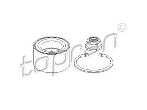 TOPRAN 207 546 rato guolio komplektas 
 Ašies montavimas/vairavimo mechanizmas/ratai -> Rato stebulė/montavimas -> Rato guolis
09161454, 45 01 154, 9161454, 7701 205 416