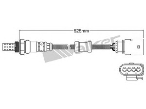WALKER PRODUCTS 250-24699 lambda jutiklis 
 Variklis -> Variklio elektra
022 906 262 AG, 022 906 262 BM