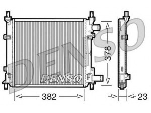 DENSO DRM10060 radiatorius, variklio aušinimas 
 Aušinimo sistema -> Radiatorius/alyvos aušintuvas -> Radiatorius/dalys
1056616, 97B8005EA, 97KB8005EA