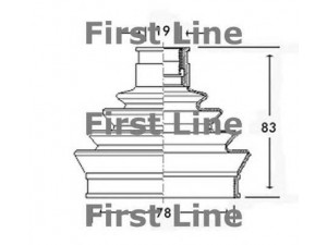 FIRST LINE FCB2344 gofruotoji membrana, kardaninis velenas 
 Ratų pavara -> Gofruotoji membrana
6U0407283, 6U0498203, 320840, 329351