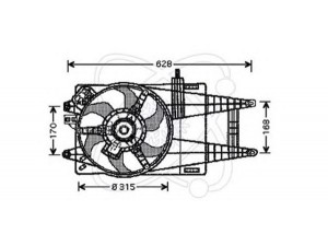 ELECTRO AUTO 32VF006 ventiliatorius, radiatoriaus 
 Aušinimo sistema -> Oro aušinimas
46734077, 46834077, 51738688