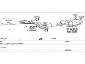MTS C050289007924 išmetimo sistema 
 Išmetimo sistema -> Išmetimo sistema, visa