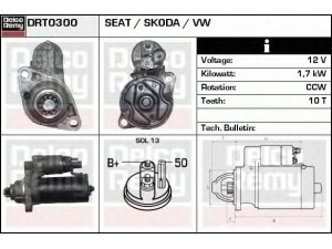 DELCO REMY DRT0300 starteris 
 Elektros įranga -> Starterio sistema -> Starteris
02T911024