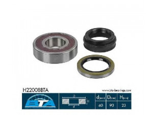 BTA H22008BTA rato guolio komplektas 
 Ašies montavimas/vairavimo mechanizmas/ratai -> Rato stebulė/montavimas -> Rato guolis
9714406308, J9036340020