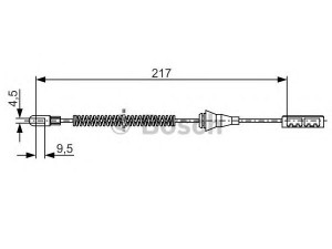 BOSCH 1 987 482 251 trosas, stovėjimo stabdys 
 Stabdžių sistema -> Valdymo svirtys/trosai
522151, 93170228, 93170228