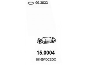 ASSO 15.0004 katalizatoriaus keitiklis 
 Išmetimo sistema -> Katalizatoriaus keitiklis
18160PDCEOO