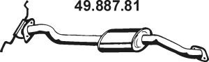 EBERSPÄCHER 49.887.81 vidurinis duslintuvas 
 Išmetimo sistema -> Duslintuvas
F201-40-300, F812-40-300
