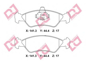 DJ PARTS BP2263 stabdžių trinkelių rinkinys, diskinis stabdys 
 Techninės priežiūros dalys -> Papildomas remontas
1013843, 1030601, 1042687, 1064762