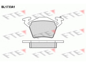 FTE BL1733A1 stabdžių trinkelių rinkinys, diskinis stabdys 
 Techninės priežiūros dalys -> Papildomas remontas
000 421 42 10, 003 420 02 20