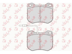 VILLAR 626.0146 stabdžių trinkelių rinkinys, diskinis stabdys 
 Techninės priežiūros dalys -> Papildomas remontas
424516, 424816, 424834, 424835