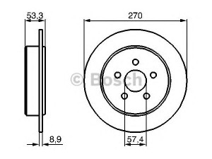 BOSCH 0 986 478 514 stabdžių diskas 
 Stabdžių sistema -> Diskinis stabdys -> Stabdžių diskas
04509 553, 04509 553AA, 04509 553AC