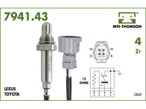 MTE-THOMSON 7941.43.075 lambda jutiklis 
 Išmetimo sistema -> Lambda jutiklis
8946548110, 8946548200, 8946548230