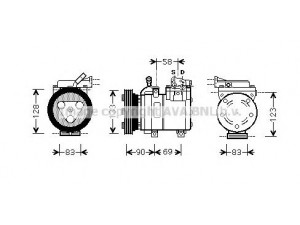 AVA QUALITY COOLING HYK250 kompresorius, oro kondicionierius 
 Oro kondicionavimas -> Kompresorius/dalys
977014A450, 977014A750